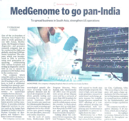 MedGenome to go Pan India
