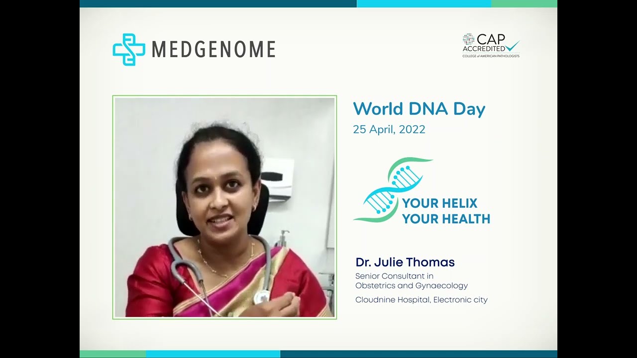 Dr. Julie Thomas, speaking about importance of Genetic testing on the World DNA Day