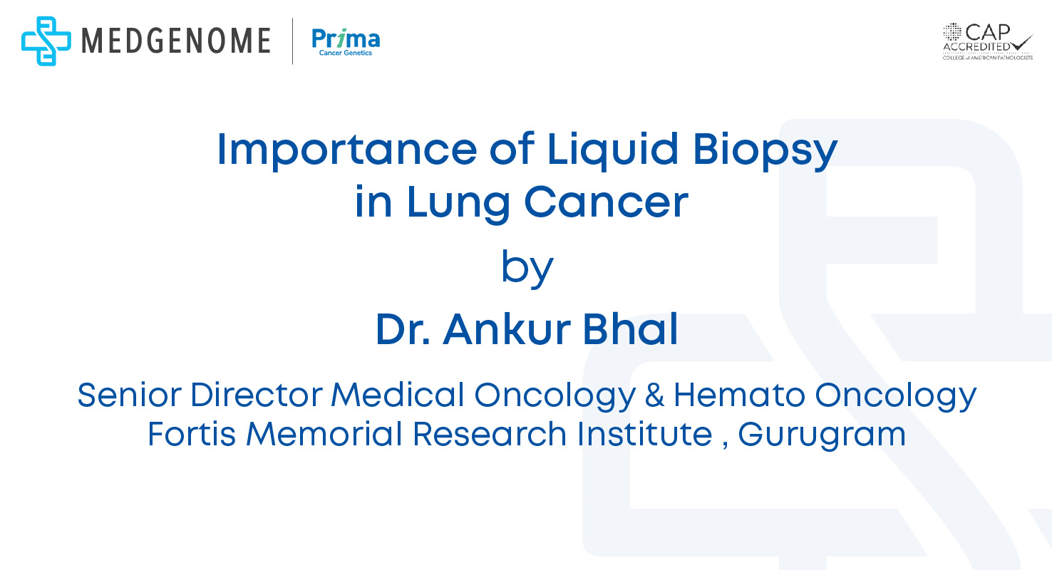 Dr. Ankur Bahl, Senior Director of Medical Oncology