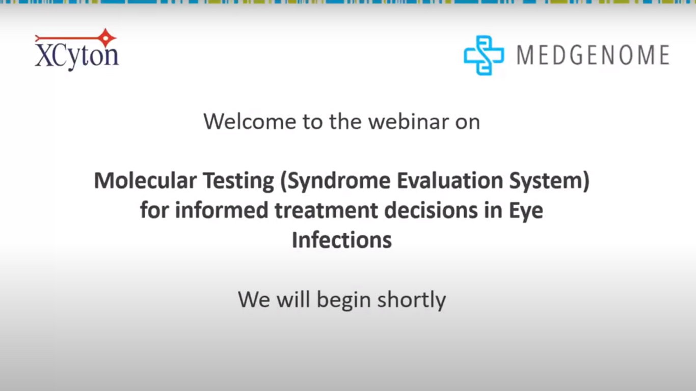 Molecular Testing Syndrome Evaluation System for informed treatment decisions in Eye Infections